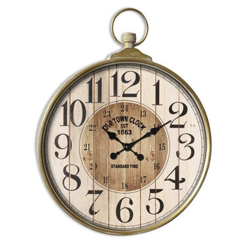 Wall Clock Old Town Metal (5,5 x 85 x 67 cm)