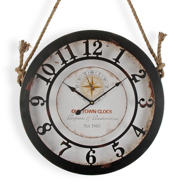 Wall Clock Vintage With string Metal (Ø 50 cm)