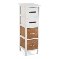 Chest of drawers White Brown Paolownia wood