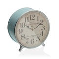 Table clock Aquamarine Metal (5 x 22,5 x 21,5 cm)