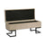 Foot of the bed Beige Metal Polyester Pine MDF Wood (42 x 40 x 105 cm)