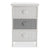 Chest of drawers White Grey Paolownia wood