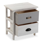 Chest of drawers White Grey Paolownia wood