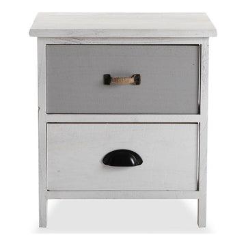 Chest of drawers White Grey Paolownia wood