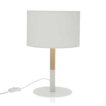 Desk lamp White Wood Iron