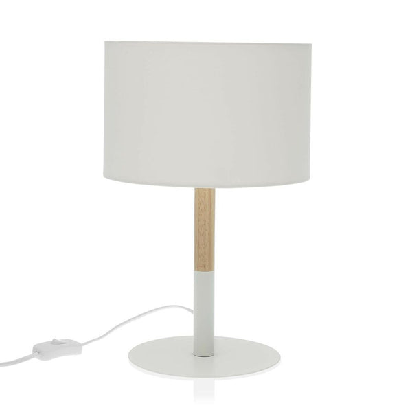 Desk lamp White Wood Iron