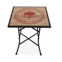 Side table Coffee Vintage Wood Metal (60 x 77 x 60 cm)