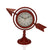 Table clock Complete arrow Maroon Metal (23 x 16 x 8 cm)