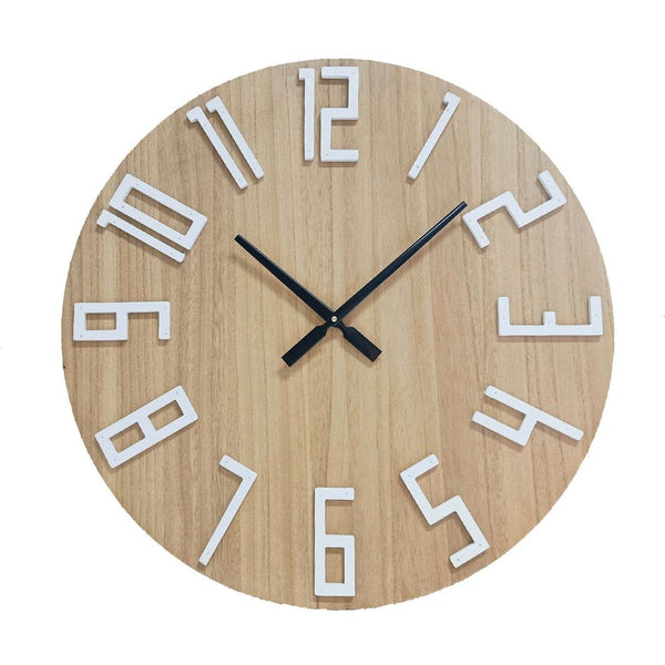 Wall Clock MDF Wood (5 x 60 x 60 cm)