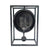 Table clock Black Metal (6 x 20 x 10 cm)