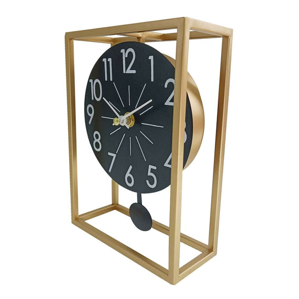 Table clock Metal (6 x 20 x 10 cm)