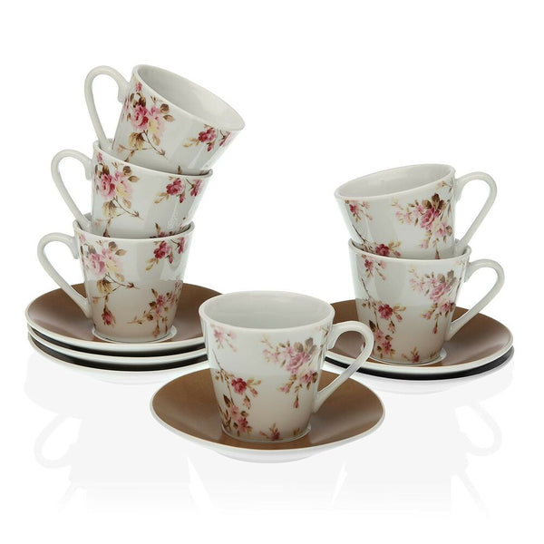 Piece Coffee Cup Set Maggie Porcelain (6 Pieces)