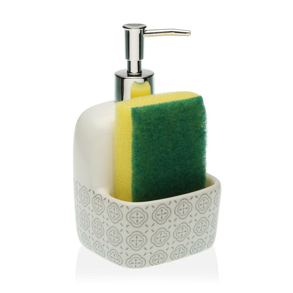 Soap Dispenser Medeiros Ceramic (9,4 x 17,8 x 10,5 cm)