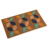 Doormat Flowers Polyester (40 x 2 x 70 cm)