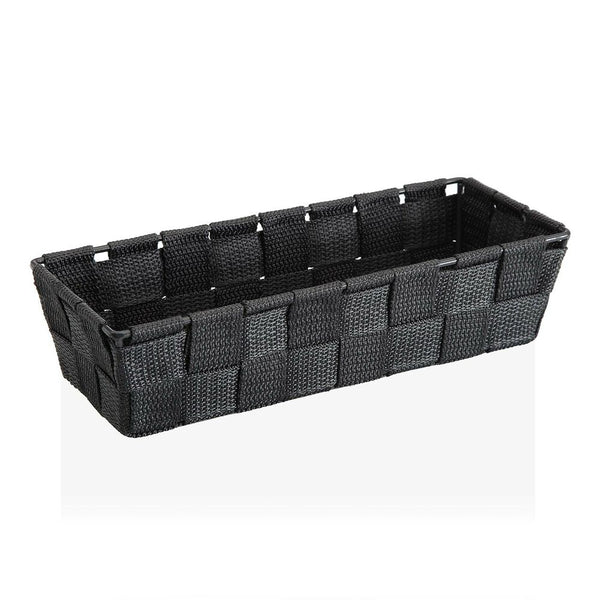 Basket Versa Medium Dark grey Textile (19 x 9 x 19 cm)