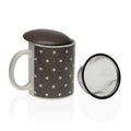 Tasse avec filtre pour infusions Versa Etoiles Porcelaine Acier