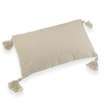 Coussin Versa Gris Pompons 10 x 30 x 50 cm