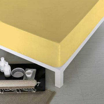 Fitted bottom sheet Naturals Yellow