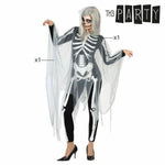 Costume for Adults Th3 Party Black Skeleton (2 Units)