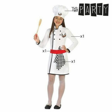 Costume for Children Female Chef 4 pcs