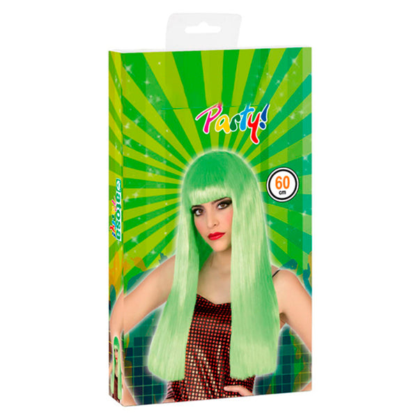 Long Haired Wig 39795 Green