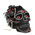 Skull (19 x 14 x 15 cm) Black