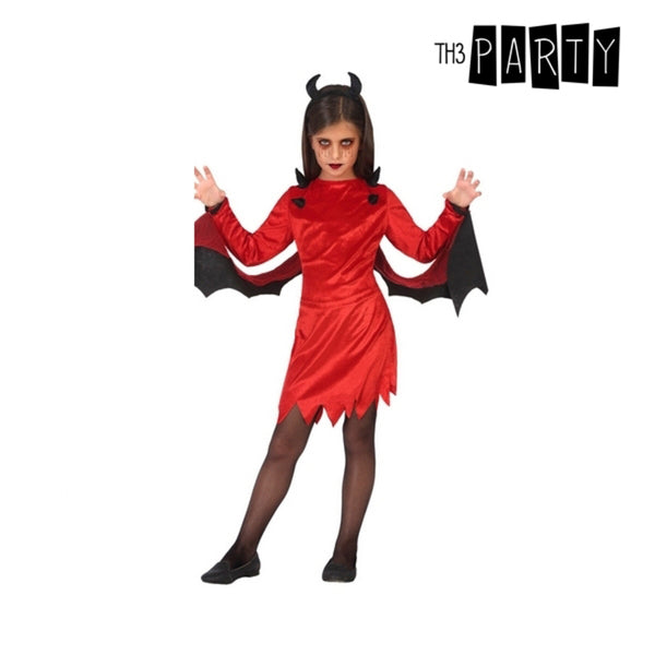 Costume for Children Female Demon Red (3 pcs)