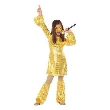 Costume for Children Disco Golden (2 Pieces) (3 pcs)