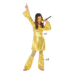 Déguisement pour Enfants Disco Doré (2 Pièces) (3 pcs)