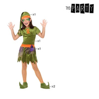 Costume for Children Goblin Green (5 Pcs)