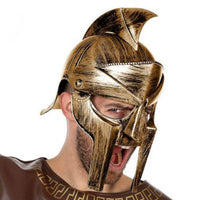 Roman helmet Male gladiator Golden