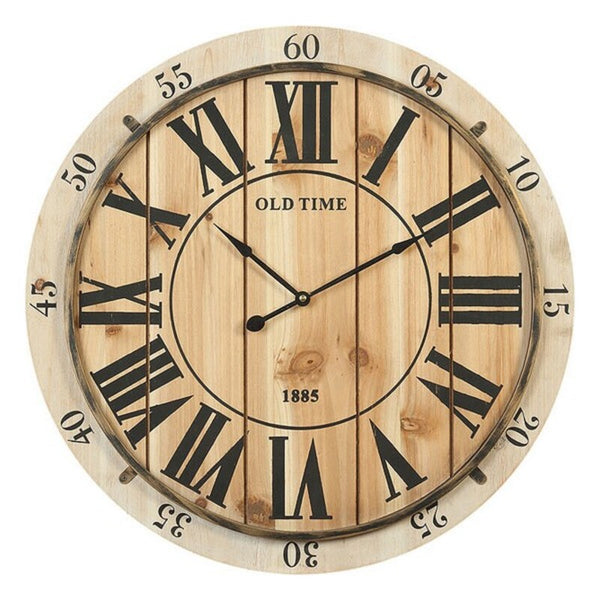 Wall Clock Circular Brown (60 x 60 x 4,5 cm)