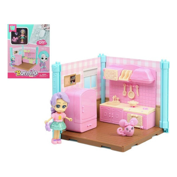 Doll's House Barmila Kitchen 112610 Pink