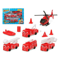 Vehicle Playset Fireman Red