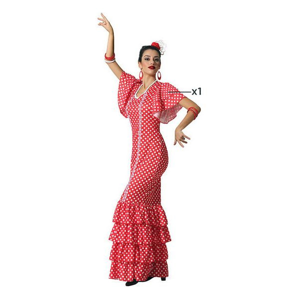 Costume for Adults Sevillian Red