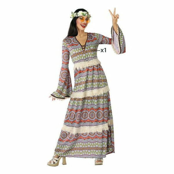 Costume for Adults Hippie Multicolour (1 Unit)