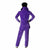 Costume for Adults Purple Rock Star