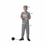 Costume for Children Male Prisoner Multicolour