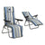 Beach sunbed Steel Stripes (77 x 58 x 106 cm)