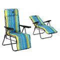 Beach sunbed Steel Stripes (77 x 58 x 106 cm)