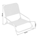 Beach Chair Textline Green (66 x 47 x 53 cm)