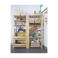 Stackable Organising Box Astigarraga 60 x 28,5 x 35,3 cm Wood Pinewood