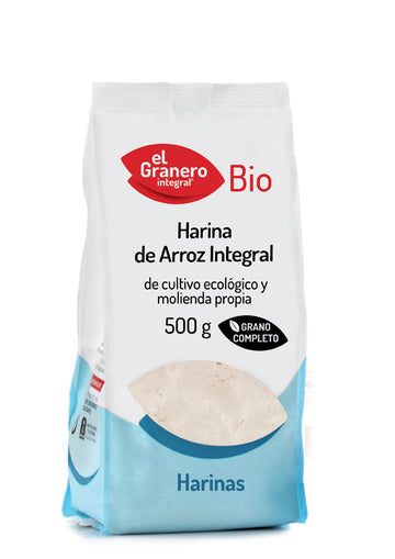 "Granero Harina De Arroz Integral Bio 500 Gramos"