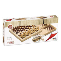 Set Cayro 3-in-1 Chess Backgamon Ladies