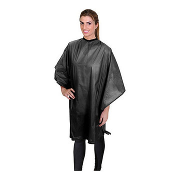 Hairdressing Cape Eurostil Black (130 x 112 cm)