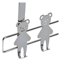 Door Coat Rack DKD Home Decor animals Stainless steel (2 pcs) (33 x 16 cm)