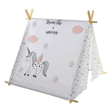 Tent DKD Home Decor Cotton Wood Unicorn (110 x 110 x 106 cm)