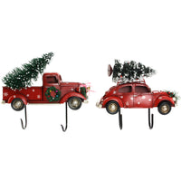 Coat rack DKD Home Decor Metal Car (2 pcs) (25 x 6 x 20 cm)