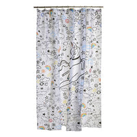 Shower Curtain DKD Home Decor Unicorn Polyester (180 x 200 cm)