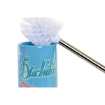 Toilet Brush DKD Home Decor Blue Ceramic ABS (9.5 x 9.5 x 35 cm)